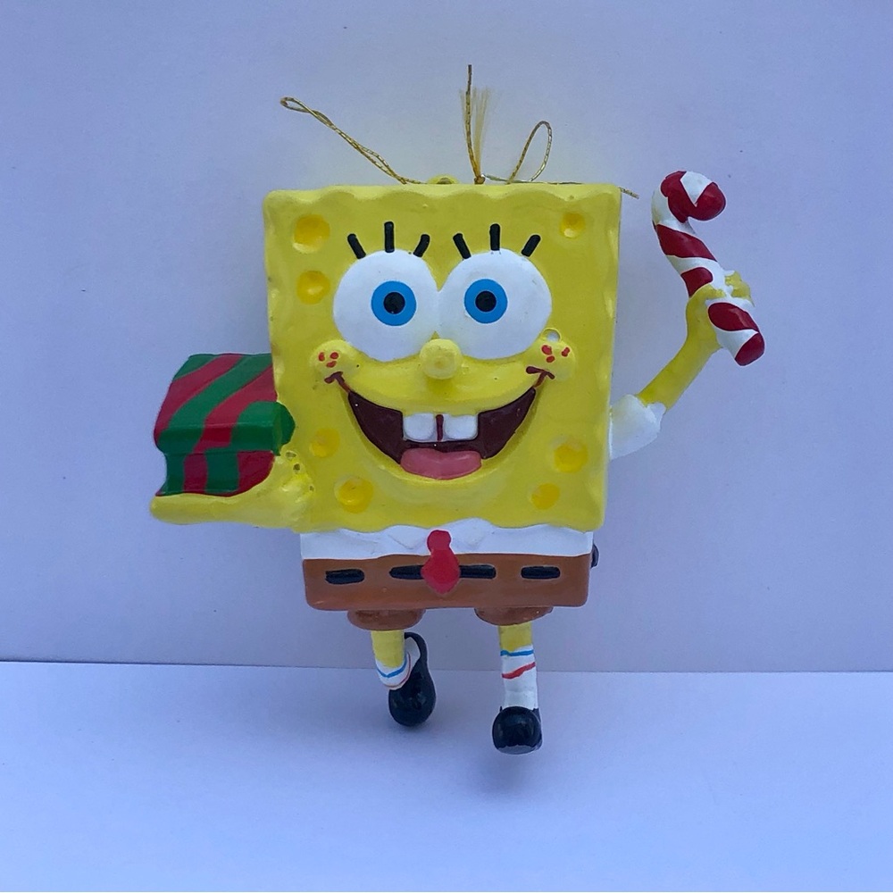SpongeBob SquarePants Christmas Holiday candy cane 2002 vintage Ornament